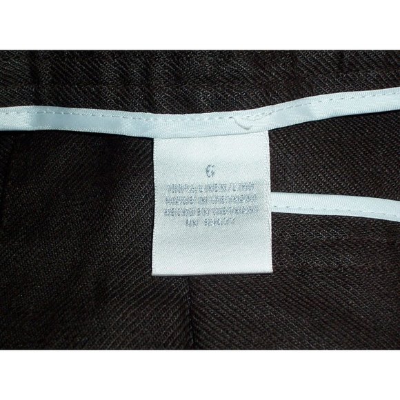 Worthington Brown Linen Dress Pants 6 Womens Wide Leg - Picture 7 of 8
